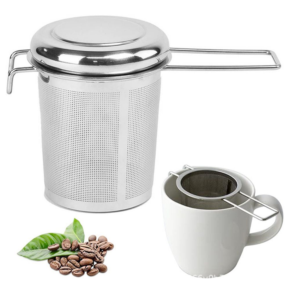 Tea Strainer Mesh - 304 Edelstahl Tee abfluss mit Deckel