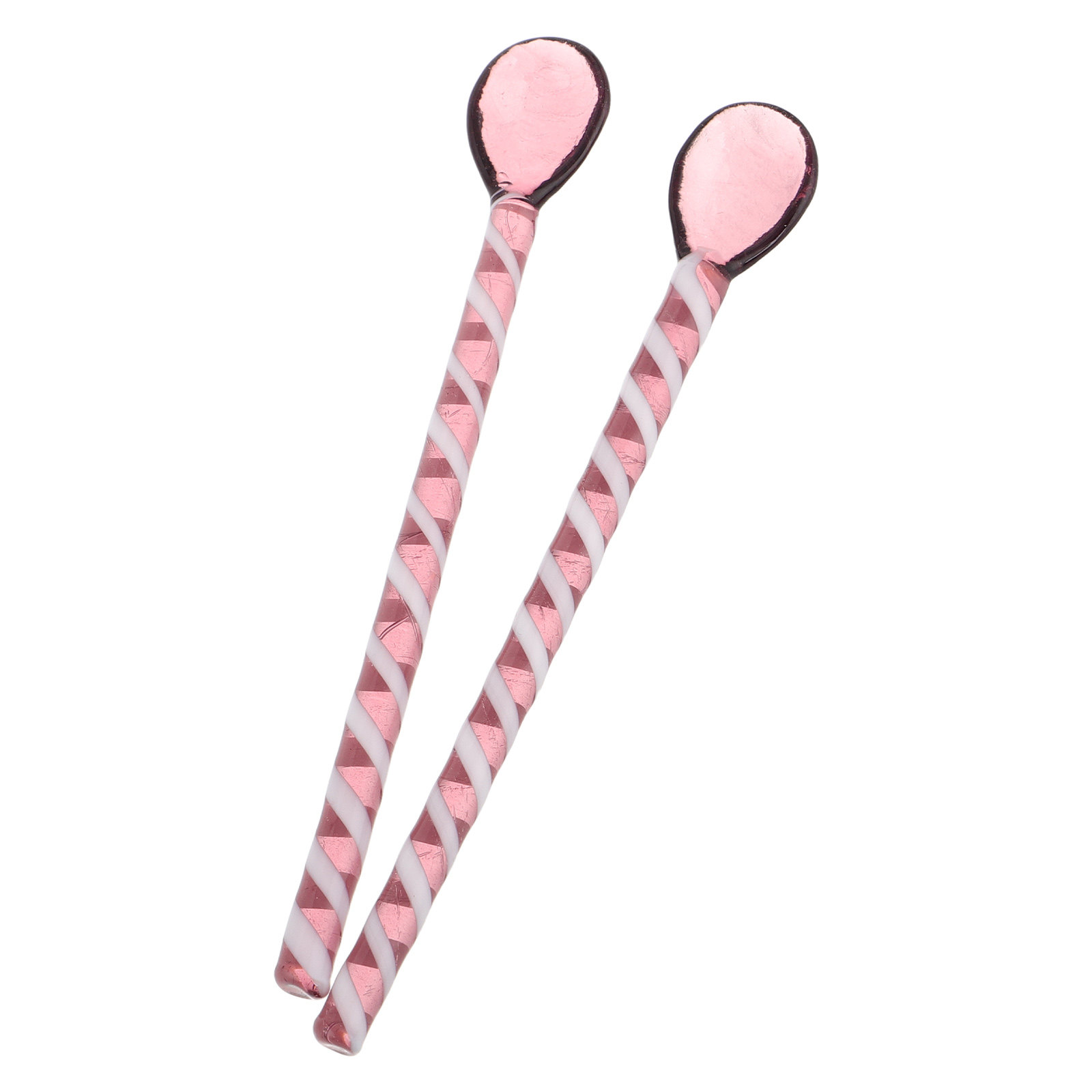 Coffee Jelly Tea - 2-teiliges Set aus farbenfrohen Spiralförmigen Glaslöffeln,