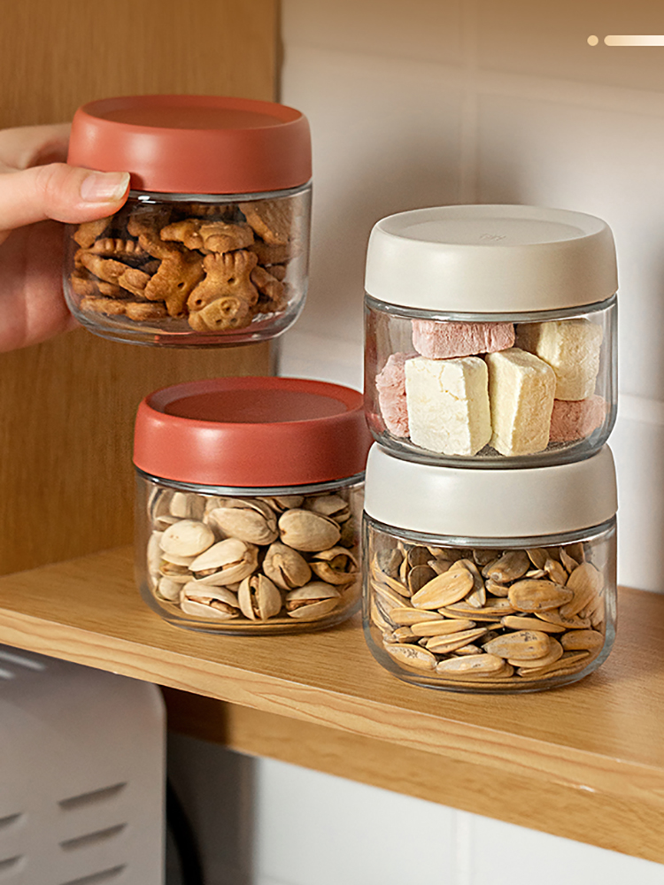 Coffee Tea Drawer Organizer - 280ml Glas Versiegelt Glas Süßigkeiten Muttern