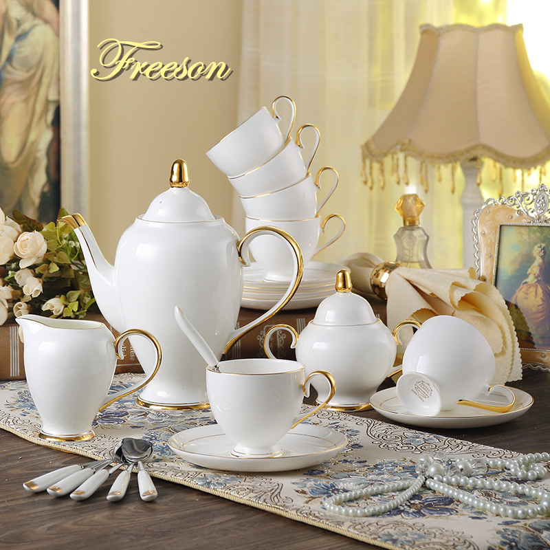 Coffee Tea Sugar Set - Gnade Knochen China Kaffee Set Weiß