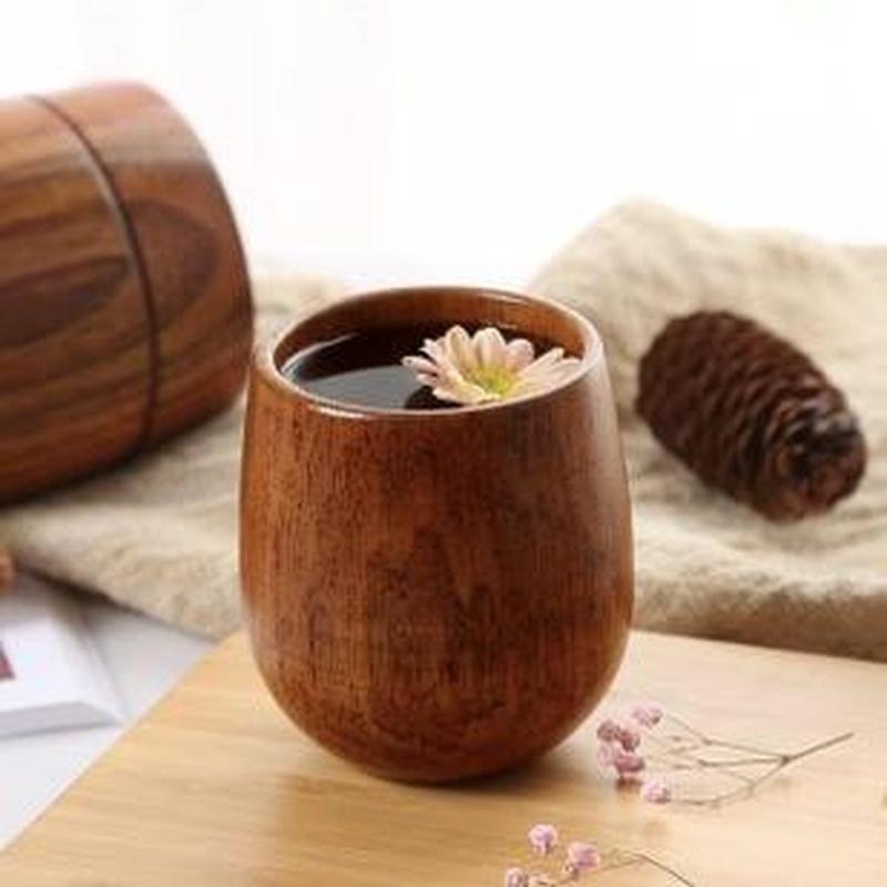 Mug Tea Coffee - Nordic Big Belly Tasse Holz Tasse