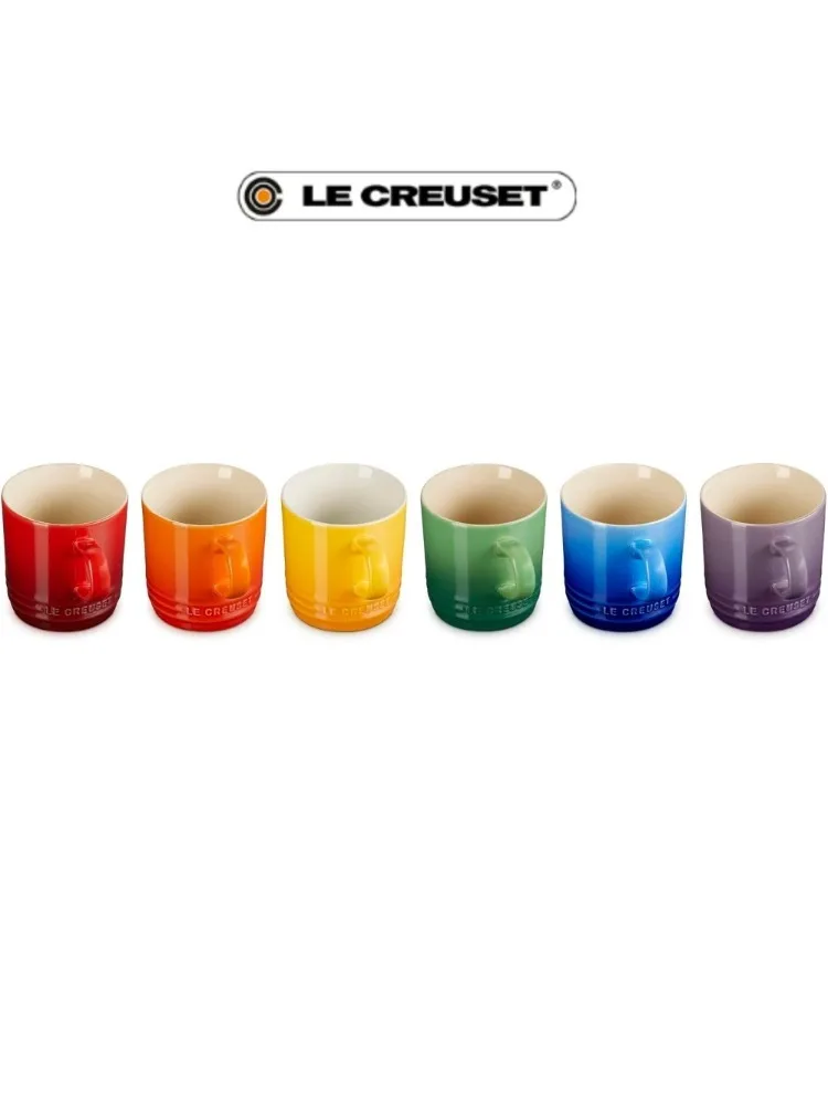 Mug Tea Coffee - Le Creuset Rainbow Steingut-Cappuccinotasse 350ml Mehrfarbige