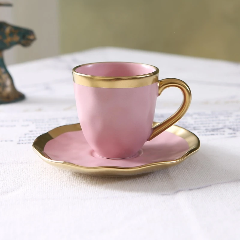 Coffee Tea Sugar Set - Kleines Kaffeetasse- und Teller-Set aus italienischer