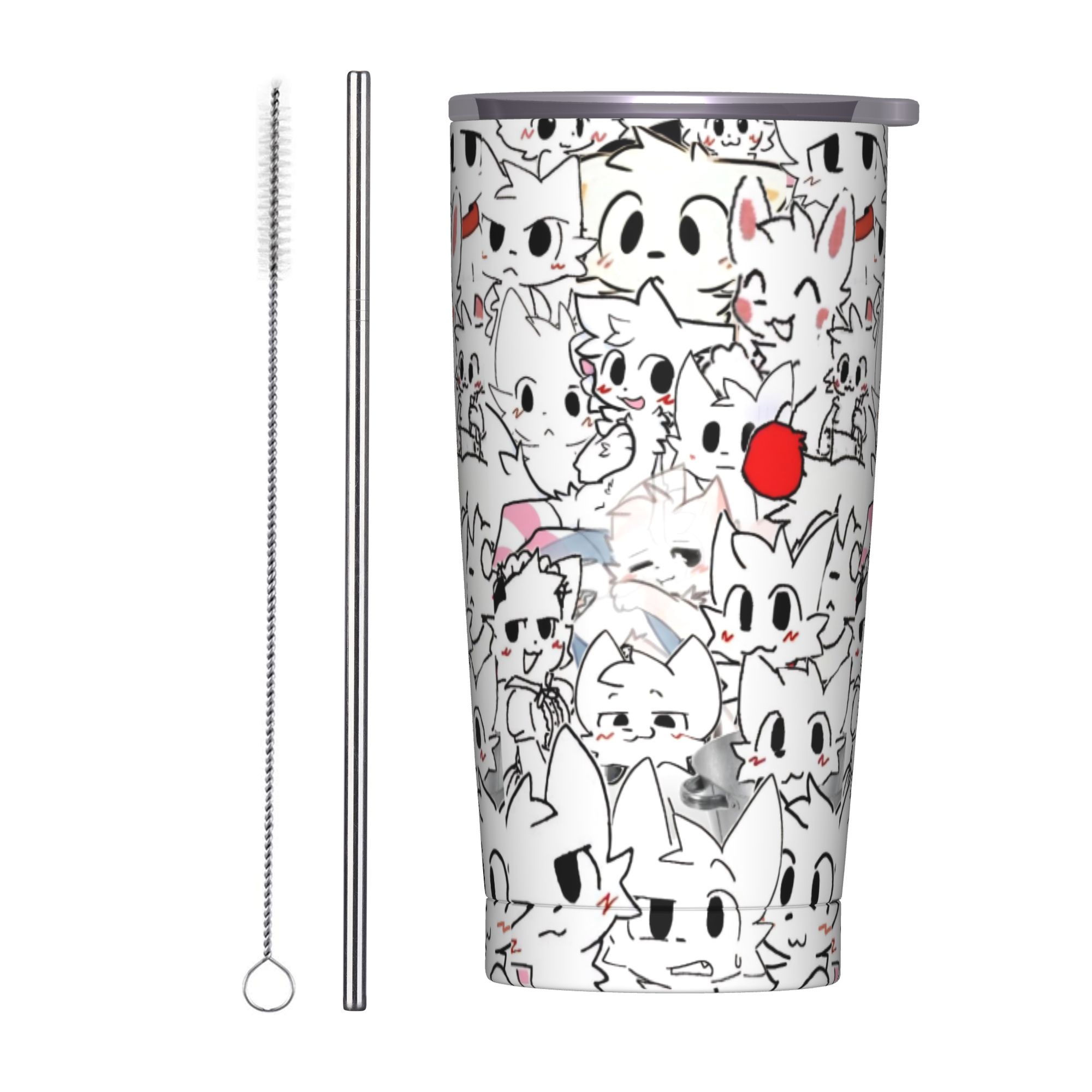 Coffee Tea Tumbler - Boykissers Silly Tumbler Vakuumisolierte Katzen-Kaffeetassen Vakuumflasche