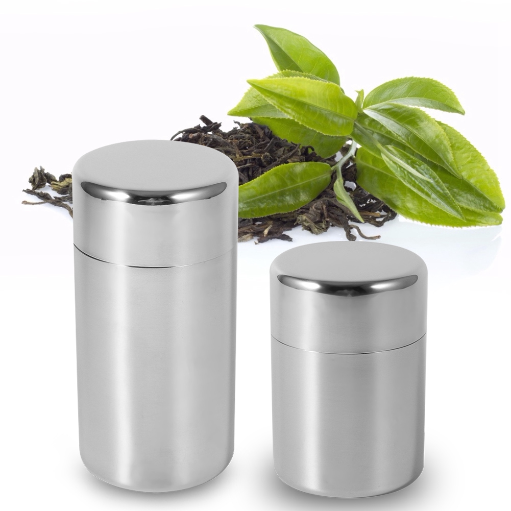 Edelstahl-Teedosen für die Küc – Canister Coffee Sugar Tea Bewertung und Preis
