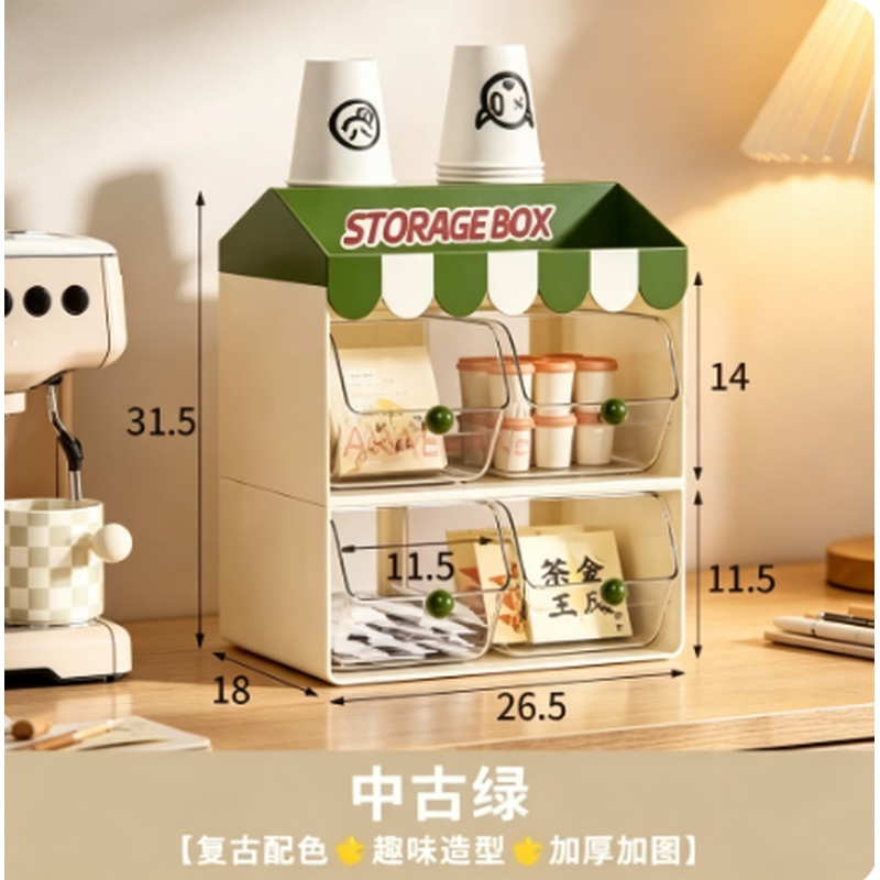 1 Stück Doppelschichtiger Teeb – Coffee Tea Drawer Organizer Bewertung und Preis