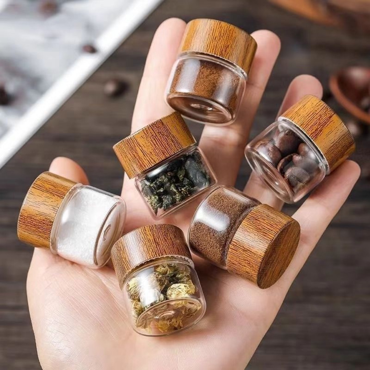 10 Stück Gewürzgläser aus Glas – Canister Coffee Sugar Tea Bewertung und Preis