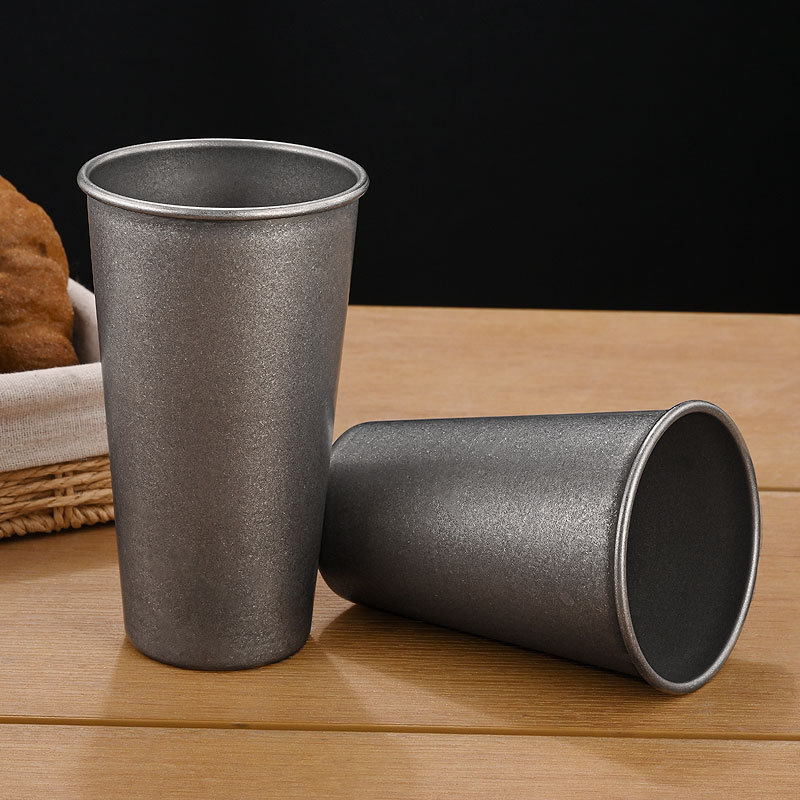 Retro Silberne Edelstahl-Trink – Mug Tea Coffee Bewertung und Preis
