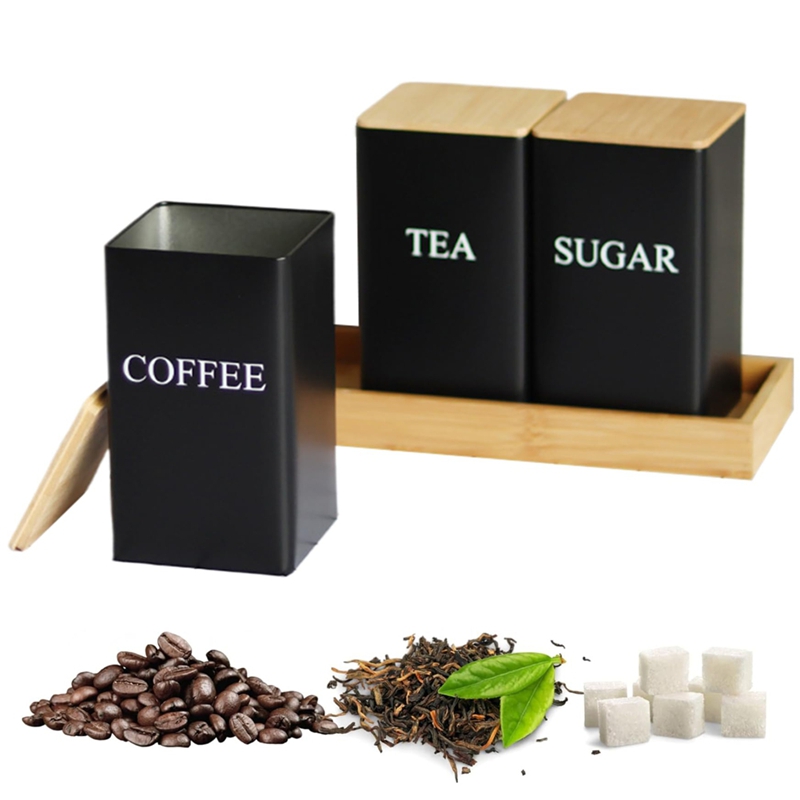 3-teiliges Set Tee-, Kaffee- u – Canister Coffee Sugar Tea Bewertung und Preis
