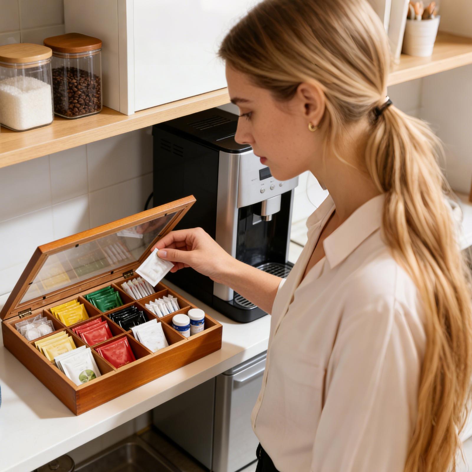 Teebeutel-Aufbewahrungsbox mit – Coffee Tea Drawer Organizer Bewertung und Preis