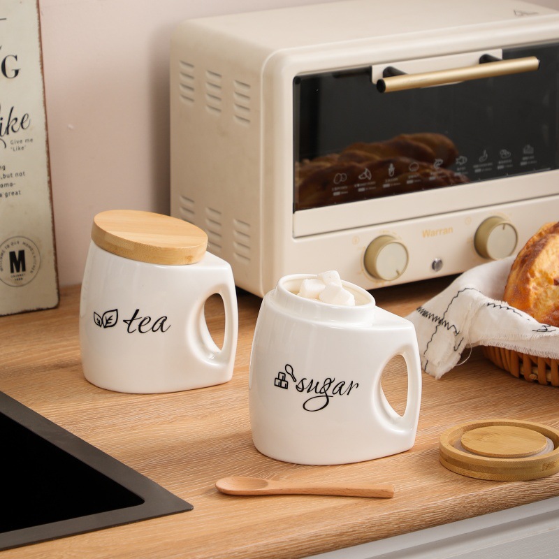 Keramik-Vorratsdose mit Bambus – Canister Coffee Sugar Tea Bewertung und Preis