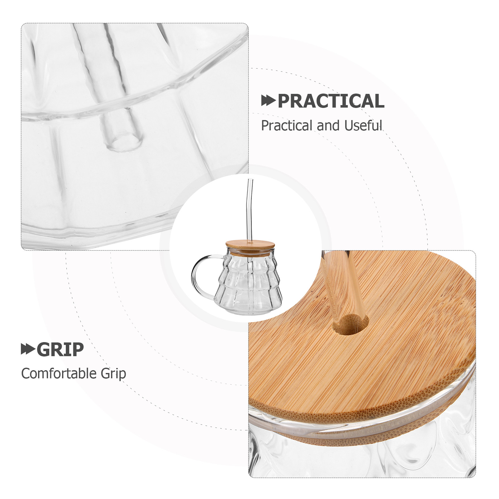 Transparenter Glas-Milchbecher – Coffee Tea Tumbler Bewertung und Preis