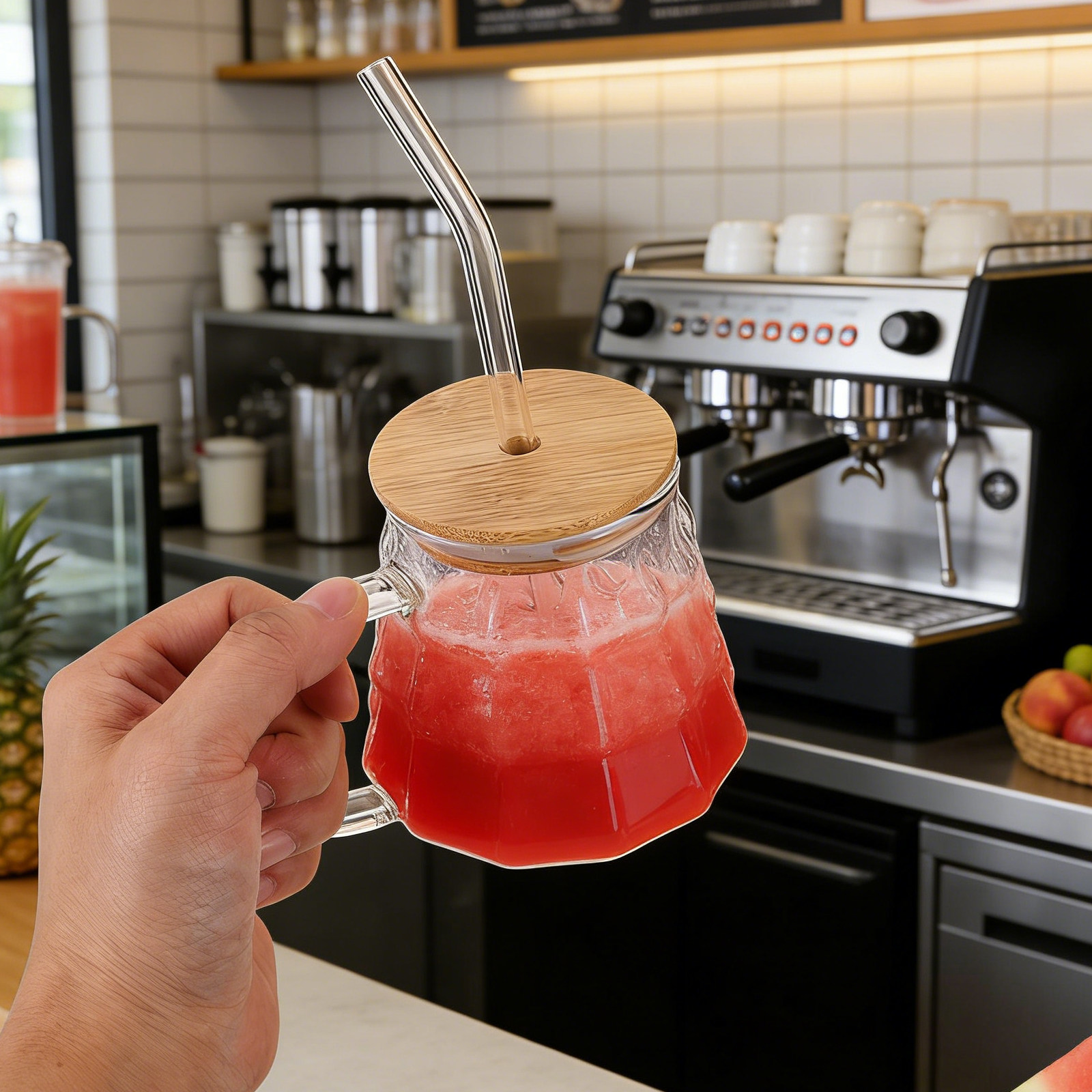 Transparenter Glas-Milchbecher – Coffee Tea Tumbler Bewertung und Preis