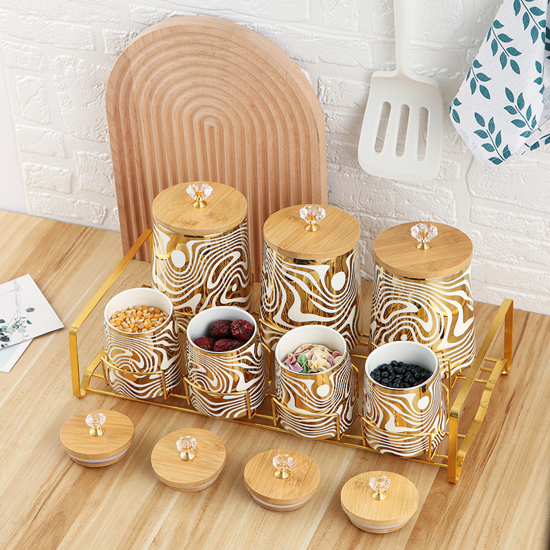 Set mit 7 farbig glasierten Ke – Canister Coffee Sugar Tea Bewertung und Preis