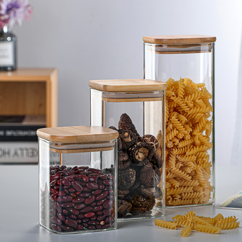 Bambus glas Dosen transparente – Coffee Tea Drawer Organizer Bewertung und Preis